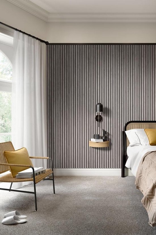 Akoestisch Wandpaneel - Houtfineer - Bleached - Sample - WallingtonNL - Geluidsabsorptie - Akupanel - Lattenwand