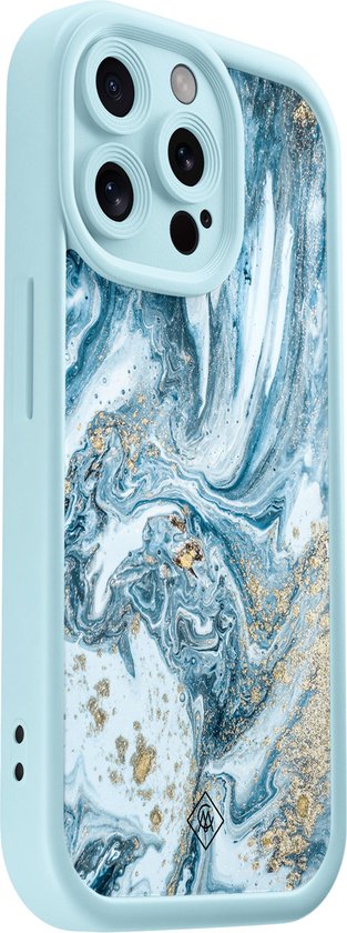 Casimoda® - Coque iPhone 15 Pro Max - Mer de marbre - Coque téléphone unie - TPU