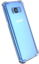 Shockproof Flexibele achterkant Silicone hoesje transparant Geschikt voor: Samsung Galaxy S8 Plus