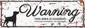 D&d Home - Waakbord - Hond - Warning Sign Jack Russel Gb 40x14cm Wit - 1st