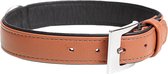 Duvoplus - Halsband Voor Dieren - Hond - Popular Leder Halsband 29-34cm/14mm Cognac - 1st