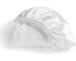 Cinderella - Sundays - Hoeslaken - 100% Katoen-Satijn - 140x200 cm - Tot 25 cm matrashoogte - Wit