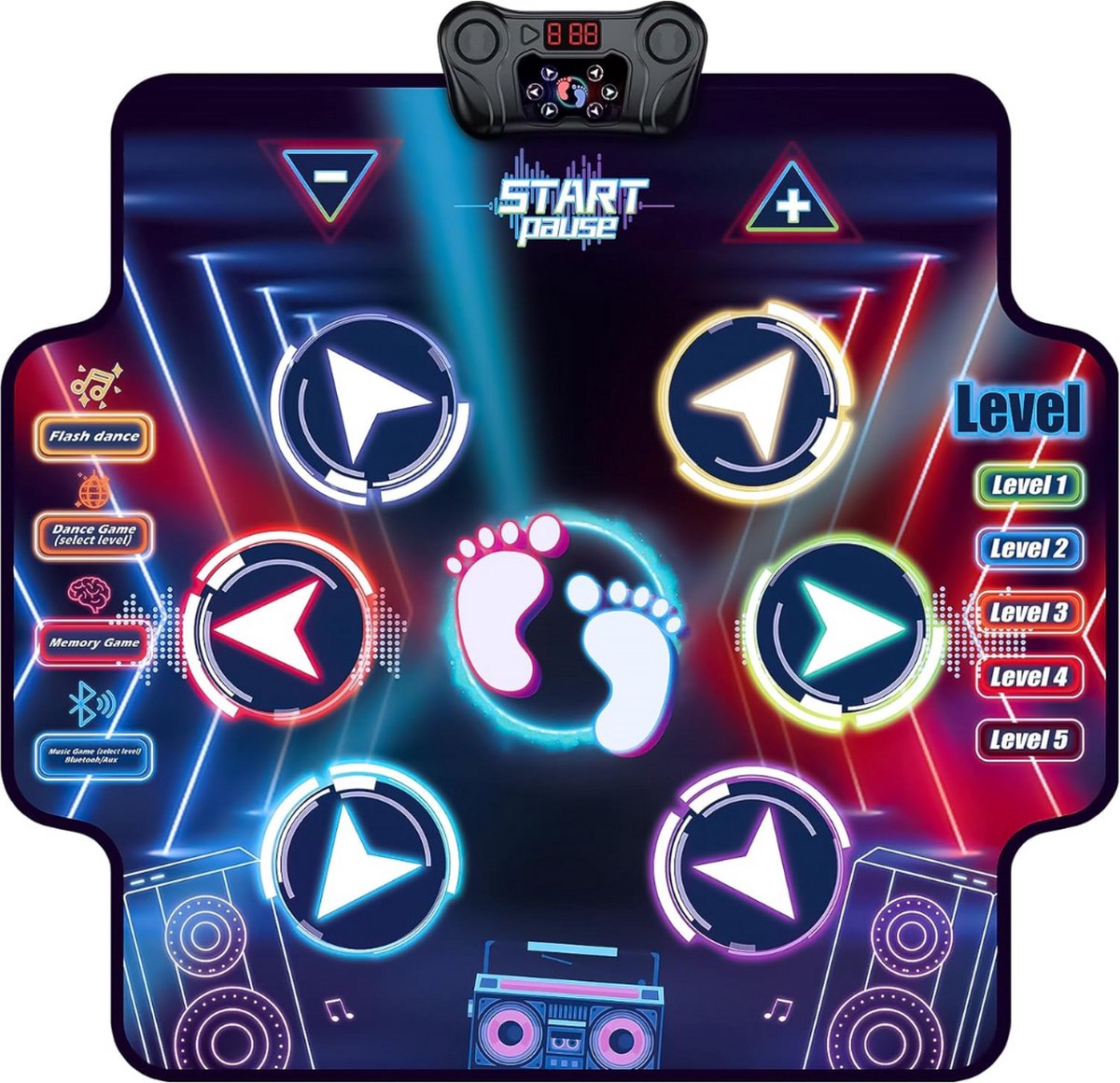Equivera Dansmat - Dansmat Voor Meisjes - Muziekmat - Interactieve Speelmat