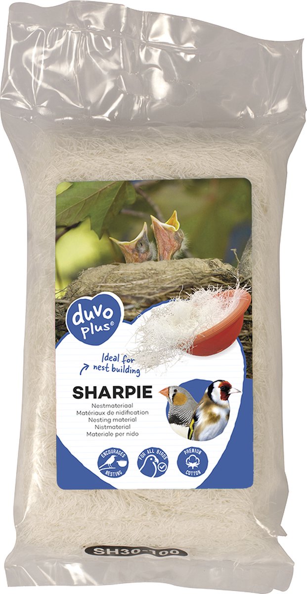Sharpie Nestmateriaal - 100g - Wit