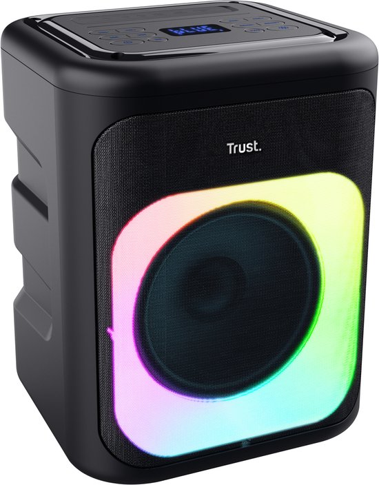 Trust Azura - Bluetooth speaker - Partybox - Draadloos - RGB verlichting - Maximaal 11 uur accu - Zwart