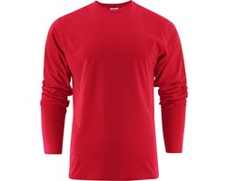 Printer HEAVY T-SHIRT L/S 2264016 - Rood - 3XL