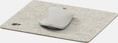Oakywood Felt & Cork Mouse Pad Stone Grey - 28 x 22 cm - Luxe Muismat van Wolvilt & Kurk