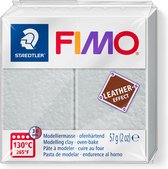 FIMO leather-effect ovenhardende boetseerklei standaard blokje 57 g - duifgrijs