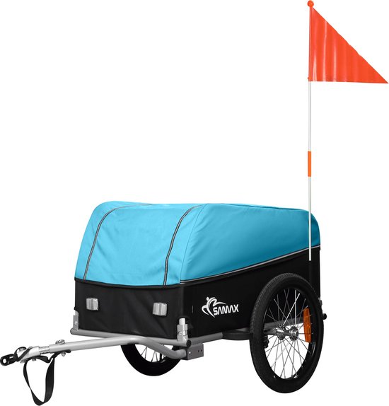 Hunde Fahrradanhnger SAMAX Fahrradanhnger Lastenwagen 80 Kg / 90L   Schwarz, 150x58x87 Cm, Fr Transport & Einkauf