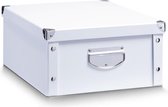 Zeller - Storage Box, cardboard, white