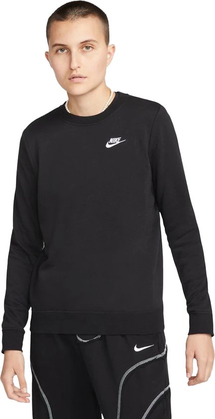 Nike sportswear club fleece sweater in de kleur zwart.