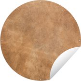 Garden Circle Cuir - Structure - Aspect Cuir - Marron - 90x90 cm - Affiche de Jardin Ronde - Extérieur