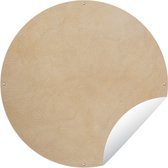 Garden Circle Cuir - Structure - Aspect Cuir - Beige - 90x90 cm - Affiche de Jardin Ronde - Extérieur