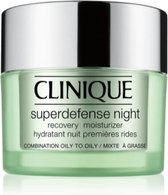 Clinique Superdefense Night Recovery Moisturizer Nachtcrème Vette huid 50 ml