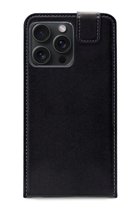 Mobilize Classic Gelly - Telefoonhoesje geschikt voor Apple iPhone 15 Pro Max Hoesje Flipcase - Zwart