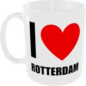 I Love Rotterdam Mok | MS Fotografie - Rottermok - Rotterdam - 010 - Liefde - Love - Theemok - Koffiemok - Koffiebeker - Beker - Mug - 330ml