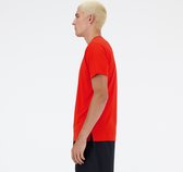 New Balance Run T-Shirt Heren Sportshirt - NEO FLAME - Maat M