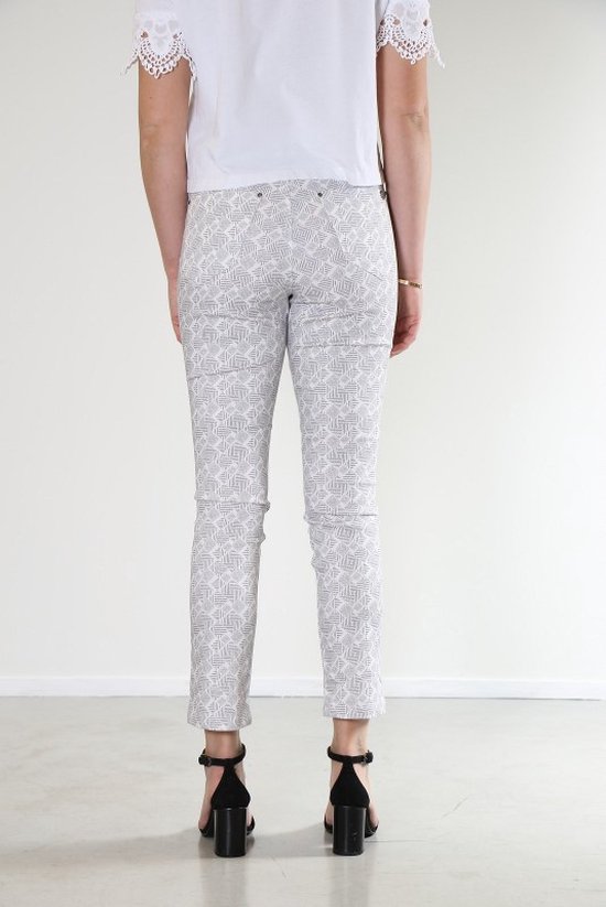 Pantalon femme New Star - pantalon femme L28 - Aiko graphique gris - taille 36/28