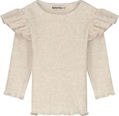 Sweet petit baby shirt - Meisjes - Soft Ecru Melange - Maat 74
