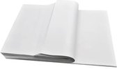 50 stuks Zijdepapier - WIT - Groot - 50 x 60cm - Vloeipapier tissue papier inpakpapier knutselen knutsel papier vloei papier inpak inpakken dun papier vul materiaal
