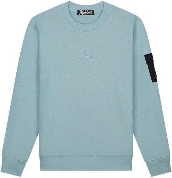 Malelions - Trui Blauw Nylon Pocket Sweaters Blauw Mm2-ss24-03