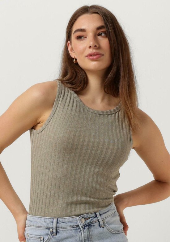 My Essential Wardrobe Jannimw Kate Top Tops & T-shirts Dames - Shirt - Olijf - Maat XL