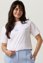 Penn & Ink T-shirt Print Tops & T-shirts Dames - Shirt - Ecru - Maat S