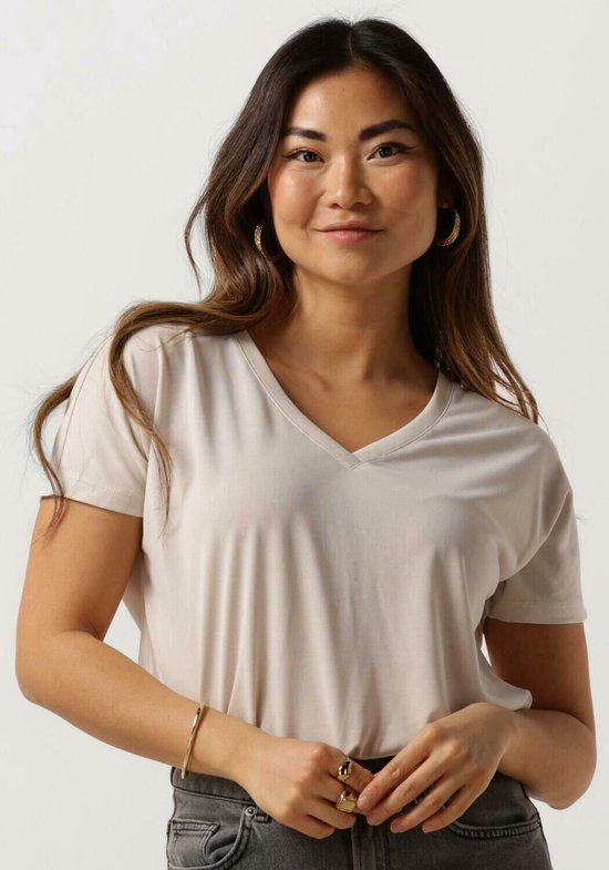 Zomer Dames Bat Korte Mouw V-hals Effen Kleur Casual T-shirt kopen vanaf een prijs van 29