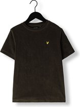Lyle & Scott Towelling T-shirt Polo's & T-shirts Jongens - Polo shirt - Olijf - Maat 164/170