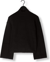 My Essential Wardrobe Blossommw Knit Blouse Tops & T-shirts Dames - Shirt - Zwart - Maat L