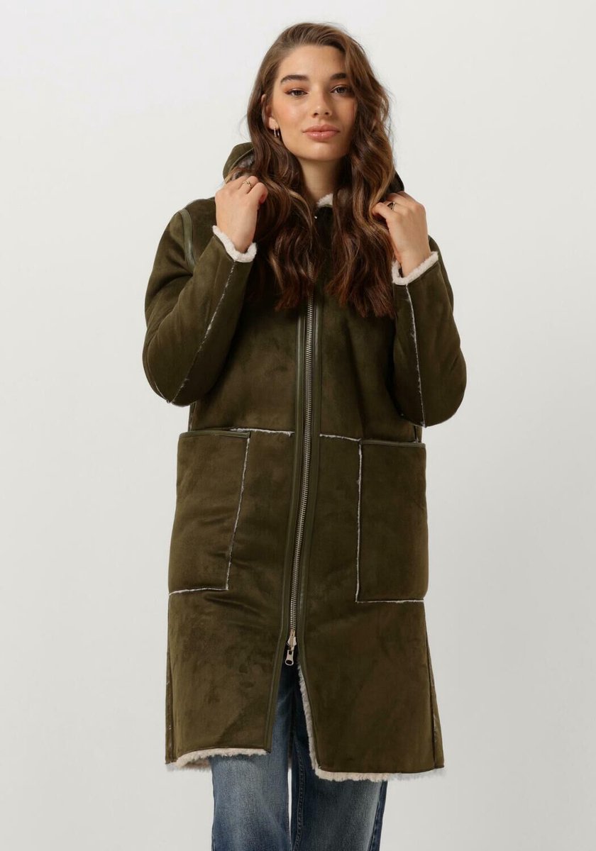 Goosecraft Gc Adelyn Coat Jassen Dames - Winterjas - Groen - Maat XS