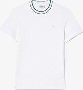 Lacoste T-Shirt Piqué Wit / Vert Homme