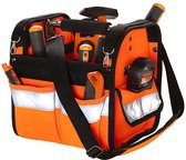 Toolpack Sacoche à outils haute visibilité Distinct orange noir