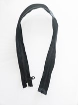 Blok rits zwart 60 cm Deelbaar grote dikke rits kleermaker ritsen bloktanden deelbare fourniture voor naaien hobby kleding maken