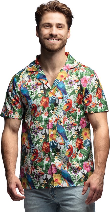 Boland - Shirt Tropical (M) - Volwassenen - - Hawaii - Zomers tuinfeest - Strandfeest
