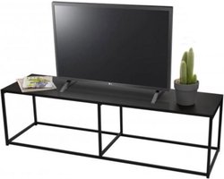 Urban Living - Metalen TV-meubel/Dressoir - Industrieel Design - 140x40x40cm - Zwart