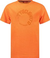 TYGO & vito X402-6426 Jongens T-shirt - Neon Orange - Maat 110-116