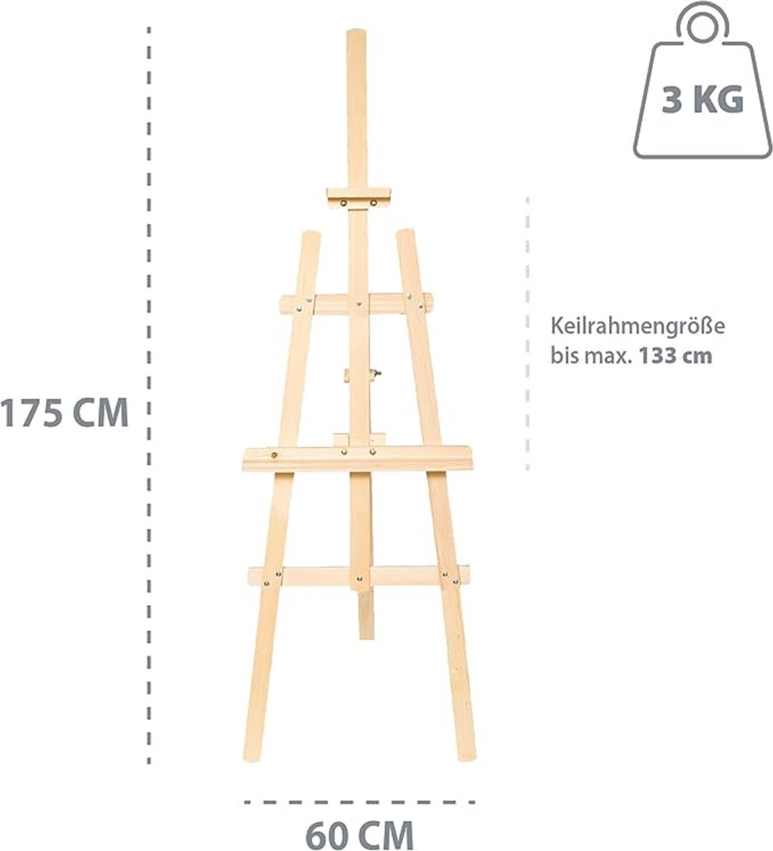 Schildersezels / Easels for every size 175 cm