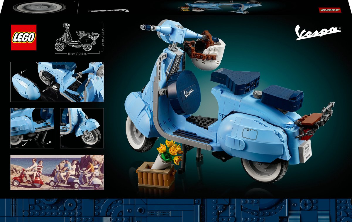 LEGO Vespa 125 Scooter bouwbare modelbouwset voor Volwassenen - 10298 — afbeelding 17