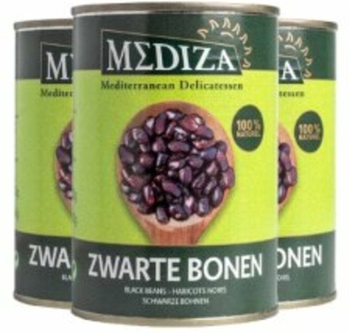 Image of 3x Mediza Zwarte Bonen 400 gr