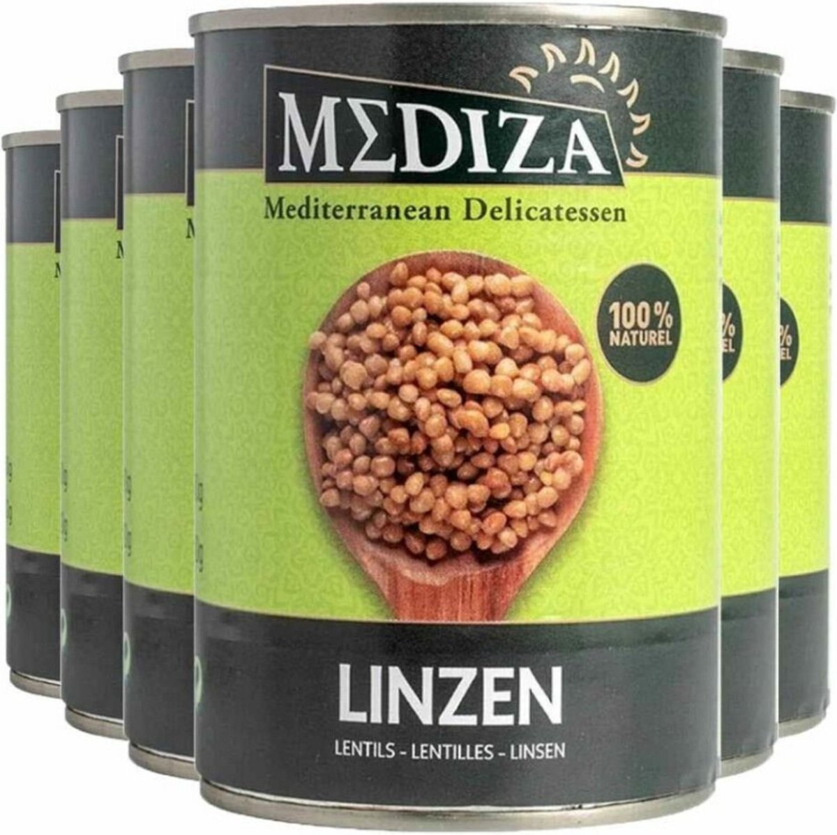 Goedkoopste 6x Mediza Linzen 400 gr
