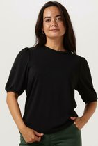 Minus Darsy Puff Sleeve T-shirt Tops & T-shirts Dames - Shirt - Zwart - Maat S