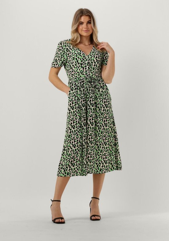 Object Objisabella 2 4 Dress Jurken Dames Rok Jurk Groen Maat 34 bol