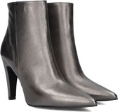 Notre-V 87533 1 Enkellaarsjes - Enkelboots met rits - Dames - Zilver - Maat 41