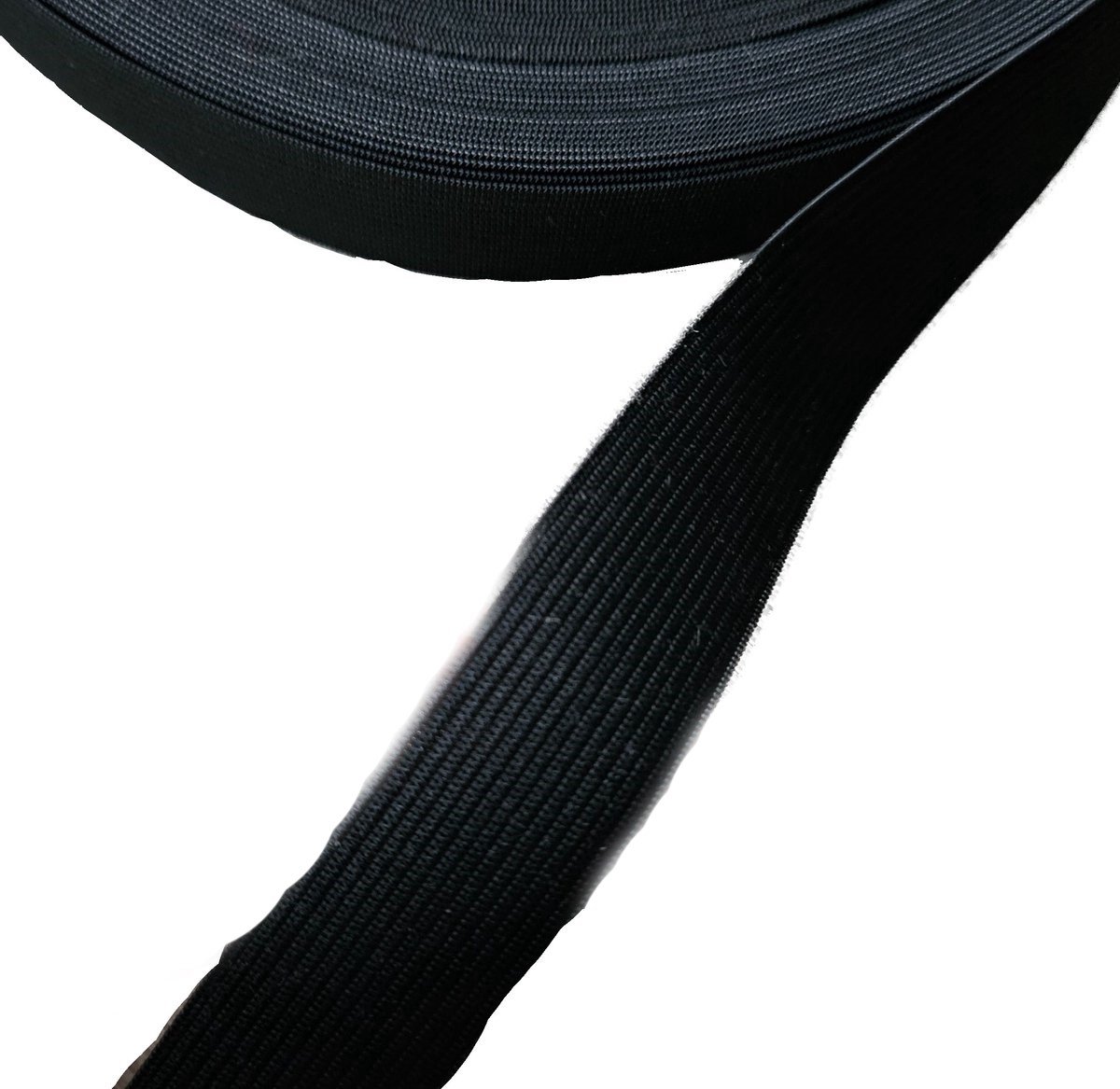 25 meter elastisch rubber om te naaien, verkrijgbaar in verschillende breedtes, elastische band om te naaien, brede elastische band, rubber voor naaien en knutselen, rubber voor kleding, (wit, 20 mm