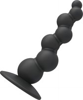 Speciale kromme buttplug voor extra stimulatie - Anaalplug - Anale inbreng - BDSM Kralen - Rubberen silicone - Groot - XL