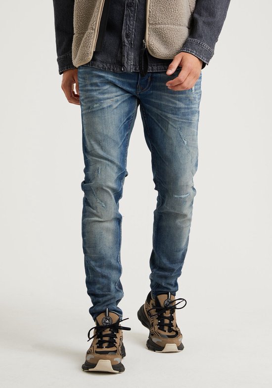 Chasin' Jeans Slim-fit jeans EGO Vann Blauw Maat W32L32