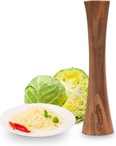Pickle Packer houten stamper voor zuurkool- en groentefermentatie gemaakt van natuurlijk acaciahout
