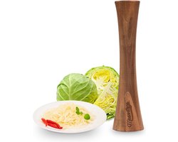 Pickle Packer houten stamper voor zuurkool- en groentefermentatie gemaakt van natuurlijk acaciahout