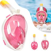 Gadgy Duikmasker Full Face Kinderen - Duikbril met Snorkel - Snorkelset Kinderen - Snorkelmasker Kind - Roze - Snorkelen en Duiken in 2024